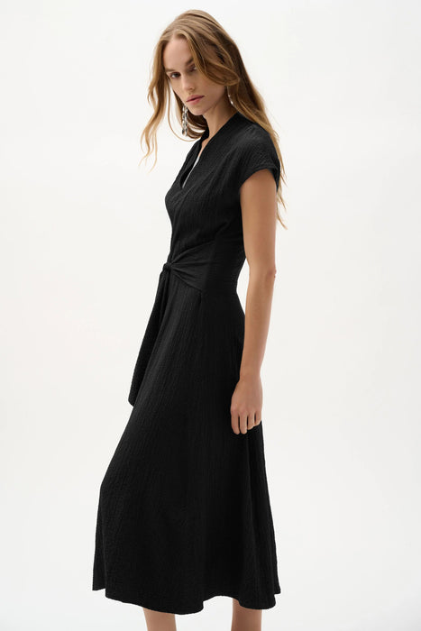 Joseph Ribkoff Black Fit And Flare Dress Style 262026