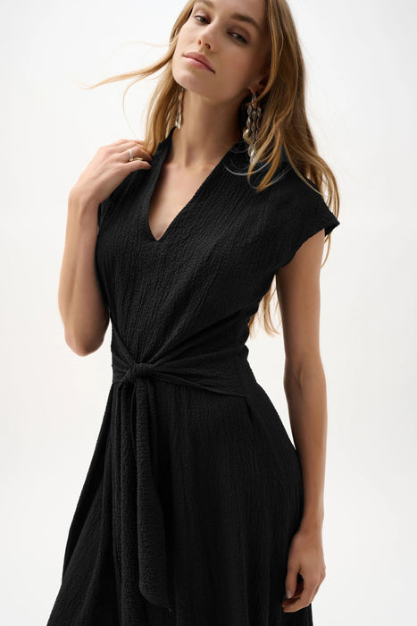 Joseph Ribkoff Black Fit And Flare Dress Style 262026