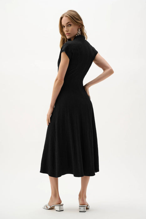 Joseph Ribkoff Black Fit And Flare Dress Style 262026