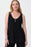 Joseph Ribkoff Style 231125 Black Front Pleat Detail Sleeveless Tunic Top