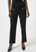 Joseph Ribkoff 254185 Black Front Slit Pull On Straight Pants