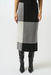 Joseph Ribkoff 253908 Black/Gray/Vanilla Color Block Sweater Knit Pull On Skirt