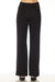 Woman wearing a black heavy knit pant with wide leg from Joseph Ribkoff