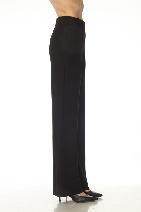 Joseph Ribkoff Black Heavy Knit Pull On Wide Leg Pants 253919