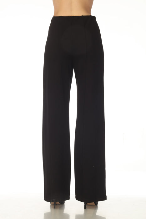 Joseph Ribkoff Black Heavy Knit Pull On Wide Leg Pants 253919