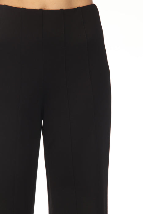 Joseph Ribkoff Black Heavy Knit Pull On Wide Leg Pants 253919