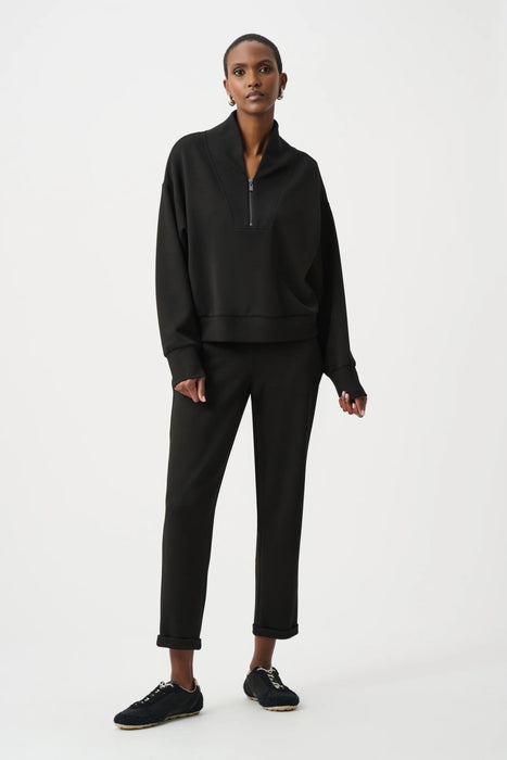 Joseph Ribkoff High Collar Quarter Zip Sweatshirt 261610
