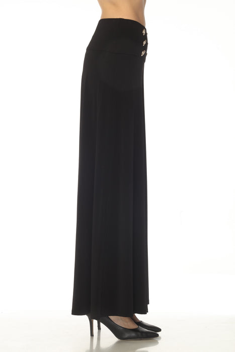 Joseph Ribkoff Black High Waist Flared Sailor Pants 254178