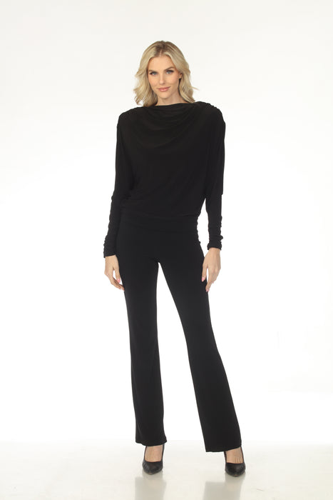 Joseph Ribkoff Black High Waist Pull On Flared Pants 253007