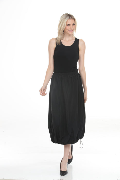 Joseph Ribkoff Black Pull On Memory Midi Balloon Skirt 261601