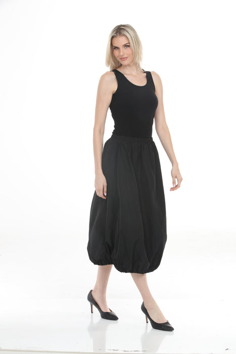 Joseph Ribkoff Black Pull On Memory Midi Balloon Skirt 261601