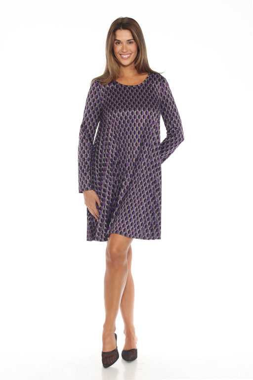 Joseph Ribkoff Black/Multi Geometric Knit Shift Dress 243208 AfterRetail Joseph Ribkoff Black/Multi Geometric Knit Shift Dress 243208 AfterRetail