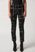Joseph Ribkoff Style 233143 Black/Multi Plaid Pull On Slim Cropped Pants