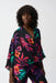 Joseph Ribkoff Style 251127 Black/Multi Tropical Print Surplice Top