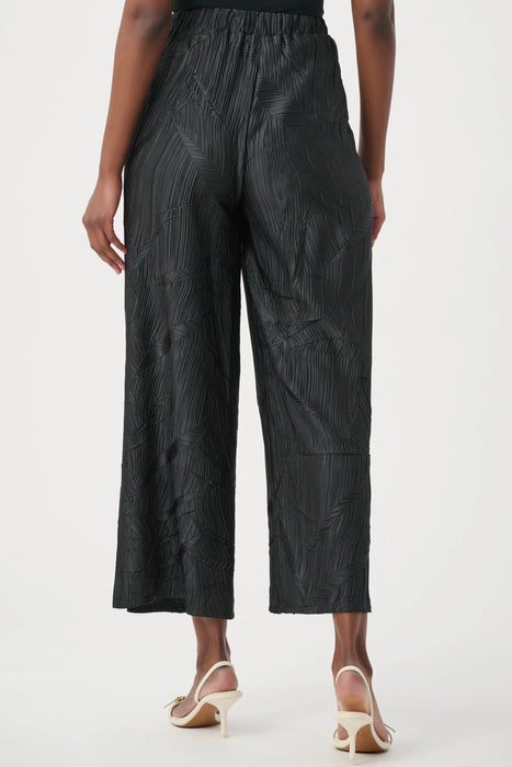 Joseph Ribkoff Pleated Satin Side Slit Culotte Pants 261161