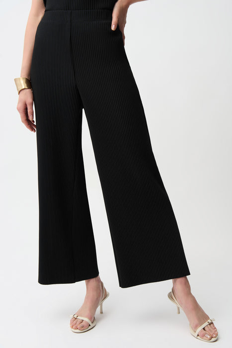Joseph Ribkoff Pleated Scuba Crepe Pull On Wide Leg Pants 261100