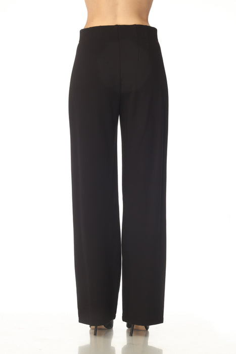 Joseph Ribkoff Black Pull On Heavy Knit Wide Leg Pant 254046