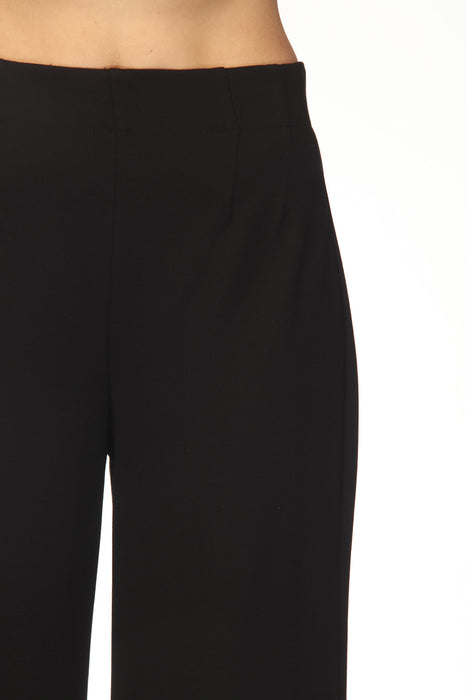 Joseph Ribkoff Black Pull On Heavy Knit Wide Leg Pant 254046
