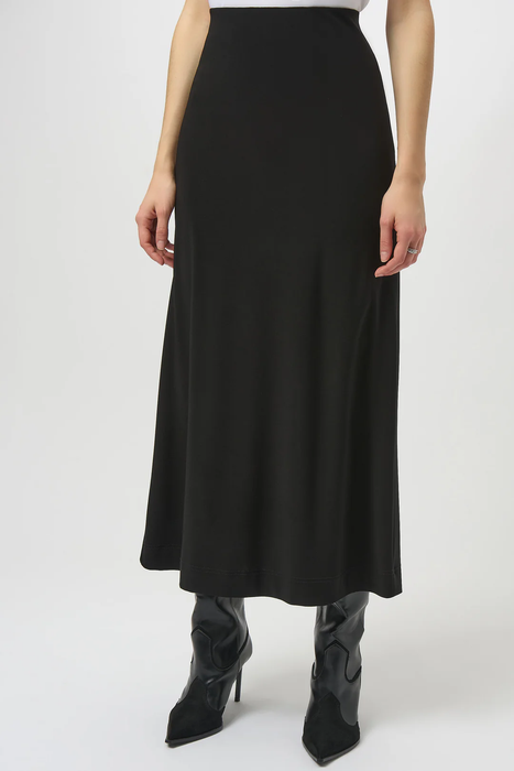 Joseph Ribkoff 254018 Black Pull On Maxi Skirt