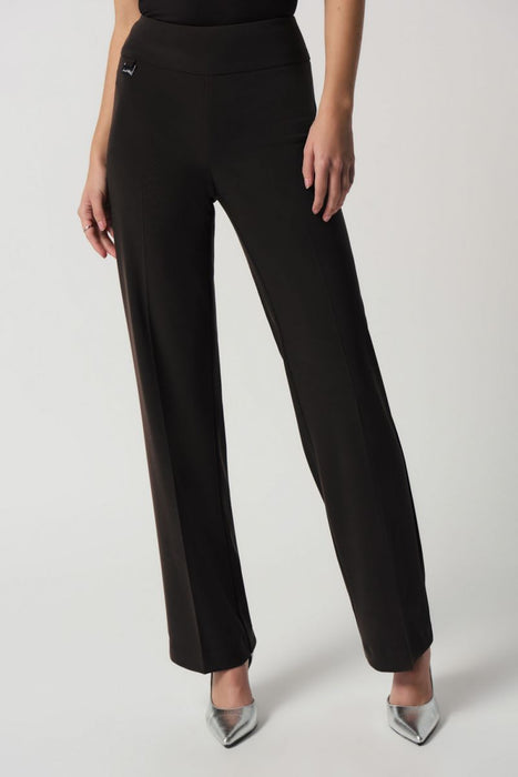 Joseph Ribkoff Style 233277 Black Pull On Relaxed Straight Leg Pants
