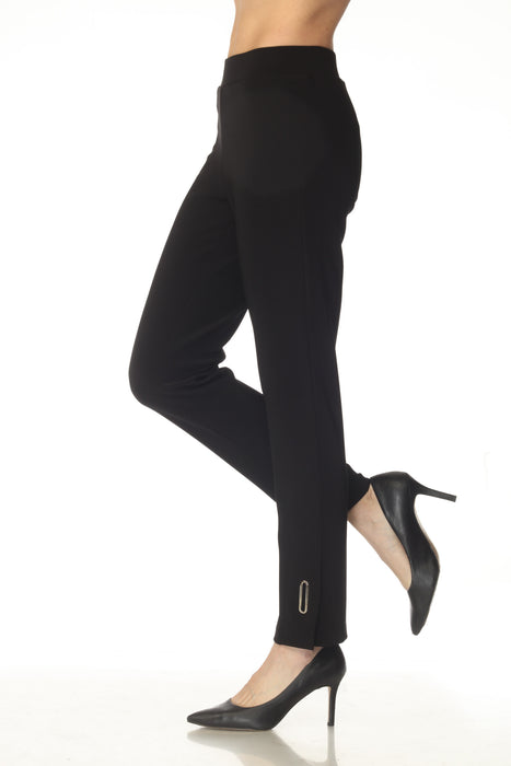 Joseph Ribkoff Black Pull On Slim Straight Pant 254045