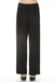 Female model wearing a black high waist pull on wide leg pants from Joseph Ribkoff