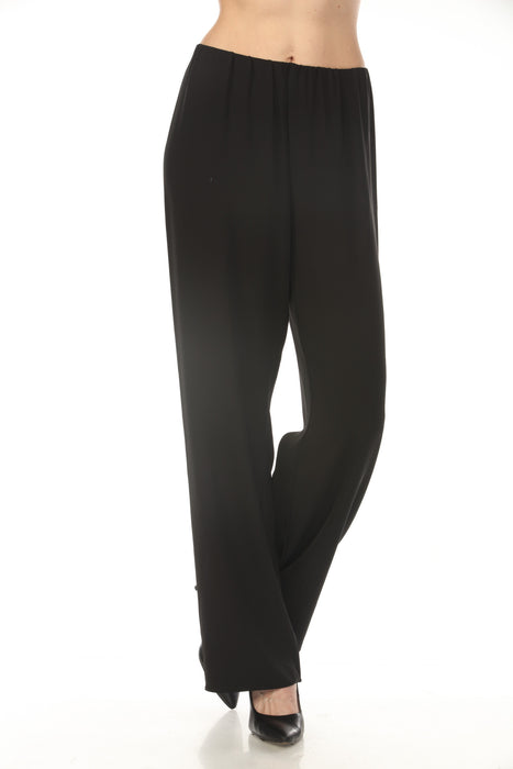 Joseph Ribkoff Black Pull On Twill Wide Leg Pants 254100