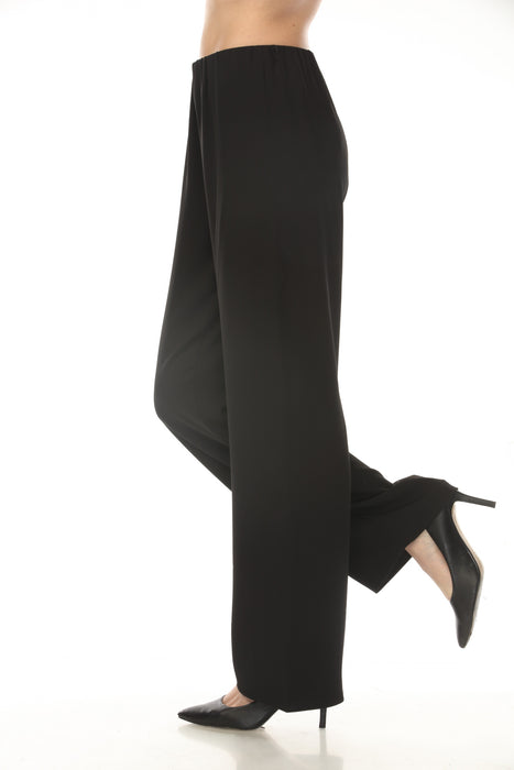 Joseph Ribkoff Black Pull On Twill Wide Leg Pants 254100