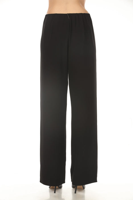Joseph Ribkoff Black Pull On Twill Wide Leg Pants 254100