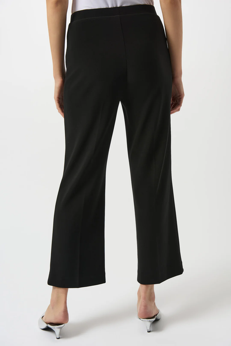 Joseph Ribkoff Black Studded Wide Leg Ankle Pants 253192