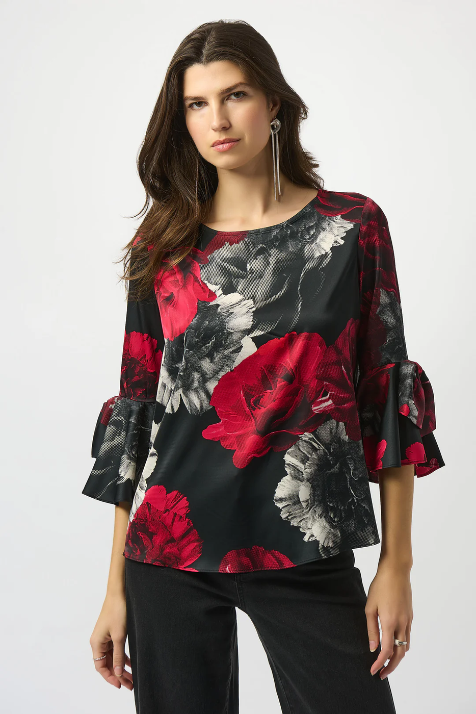 Joseph Ribkoff Abstract Print Tunic Top – Women's Top with 3/4 Sleeves ...