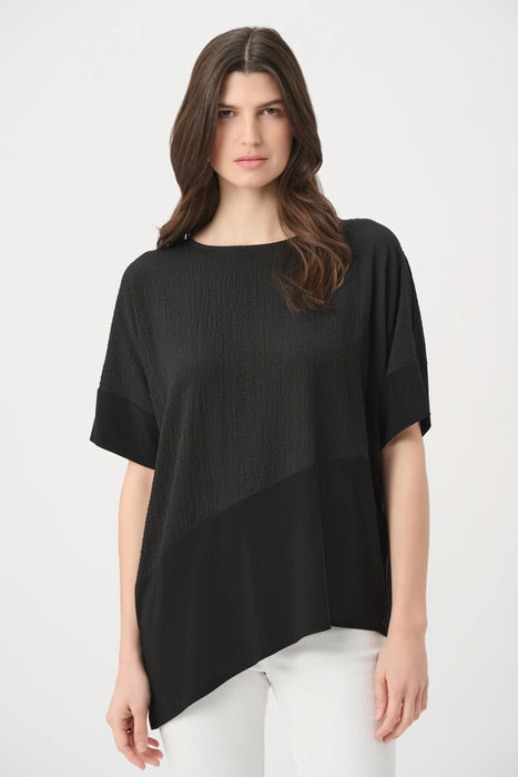 Joseph Ribkoff Scoop Neck Asymmetric Tunic Top 261280