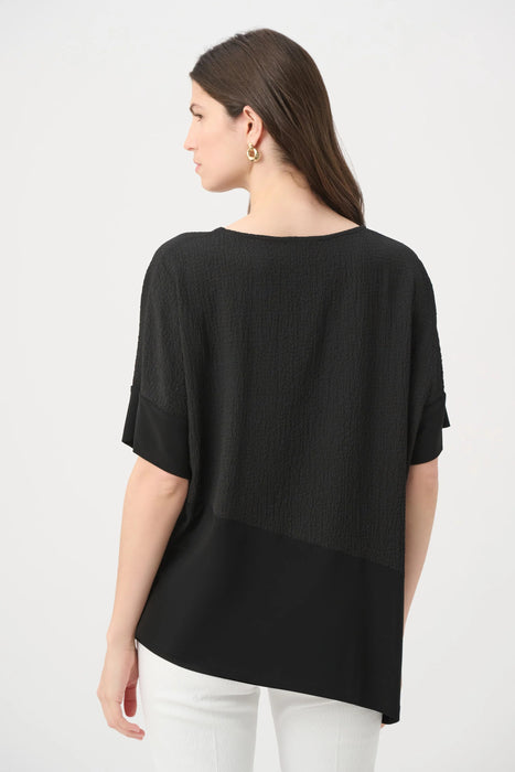 Joseph Ribkoff Scoop Neck Asymmetric Tunic Top 261280