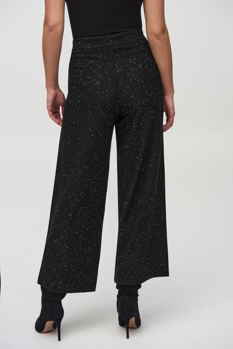 Joseph Ribkoff Sequined Wide Leg Culotte Pants 244922