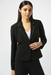 Joseph Ribkoff 253195 Black Silky Knit Fitted Blazer Jacket