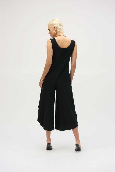 Joseph Ribkoff Sleeveless Cropped Wide Leg Jumpsuit 252056