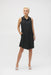 Joseph Ribkoff Style 252173 Black Button-Down Sleeveless Shirt Dress