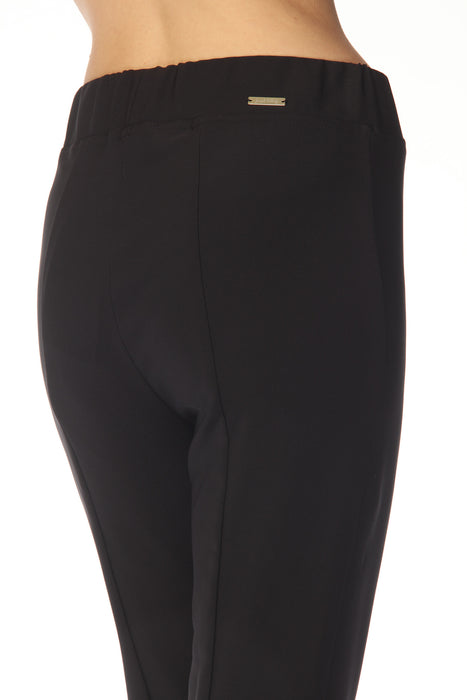 Joseph Ribkoff Black Split Hem Pull On Straight Pants 253298