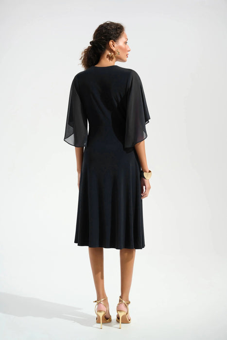 Joseph Ribkoff Surplice Neck Fit and Flare Dress 261710