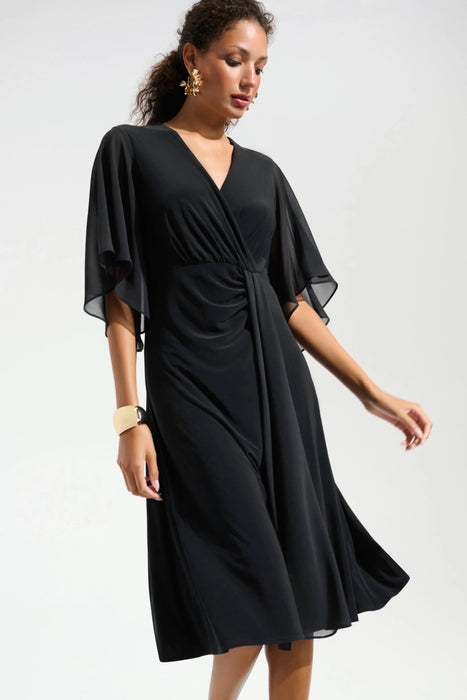 Joseph Ribkoff Surplice Neck Fit and Flare Dress 261710