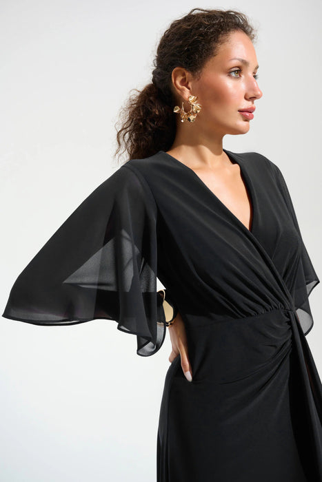 Joseph Ribkoff Surplice Neck Fit and Flare Dress 261710