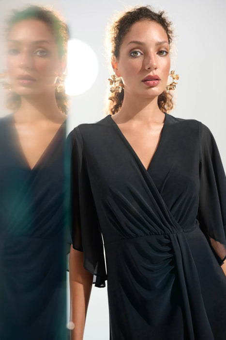 Joseph Ribkoff Surplice Neck Fit and Flare Dress 261710