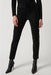 Joseph Ribkoff Style 234900 Black Textured Animal Print Faux Leather Skinny Ankle Pants