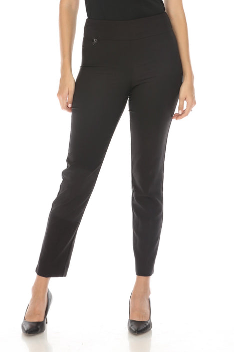 Joseph Ribkoff Style 241231 Black Twill Pull On Slim Ankle Pants
