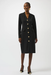 Joseph Ribkoff 253072 Black V-Neck Long Sleeves Sheath Dress