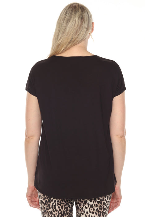 Joseph Ribkoff V-Neck Split Sleeve Loose Fit Top 251229