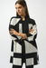 Joseph Ribkoff 253901 Black/Vanilla Color Block Long Sleeve Cover-Up
