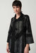 Joseph Ribkoff Style 234930 Black/White Speckled Knit 3/4 Sleeve Trapeze Jacket