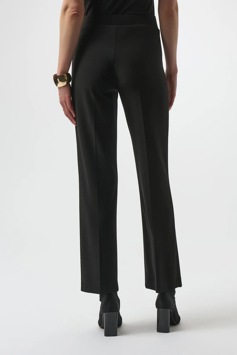 Joseph Ribkoff Black With Rivet Details Pull On Straight Pants 254099