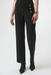Joseph Ribkoff 254099 Black With Rivet Details Pull On Straight Pants